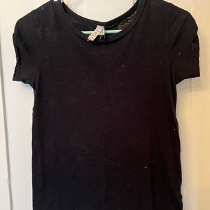 Free people T-shirt frayed hem size xs